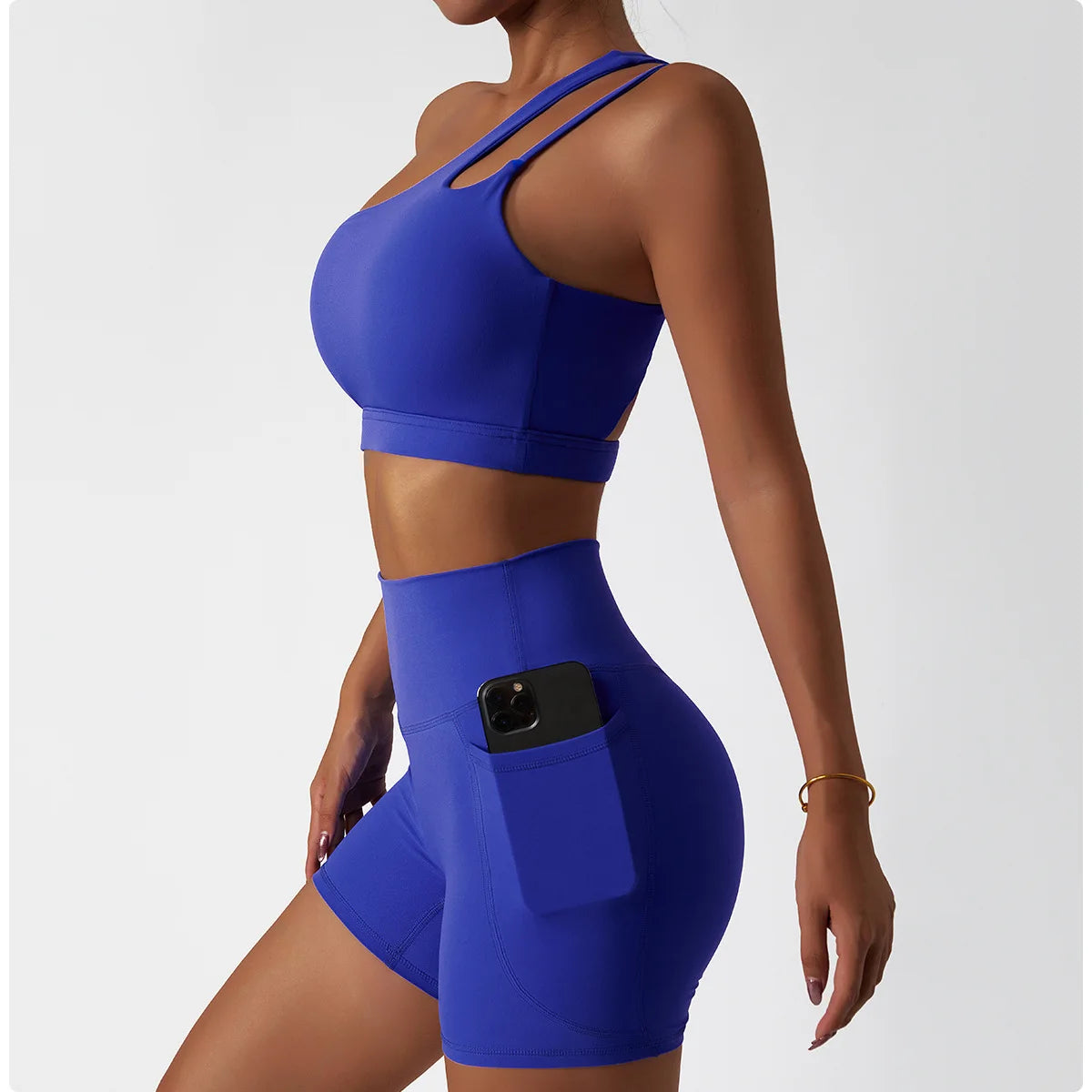 Aura Active - One-Shoulder Duo Set