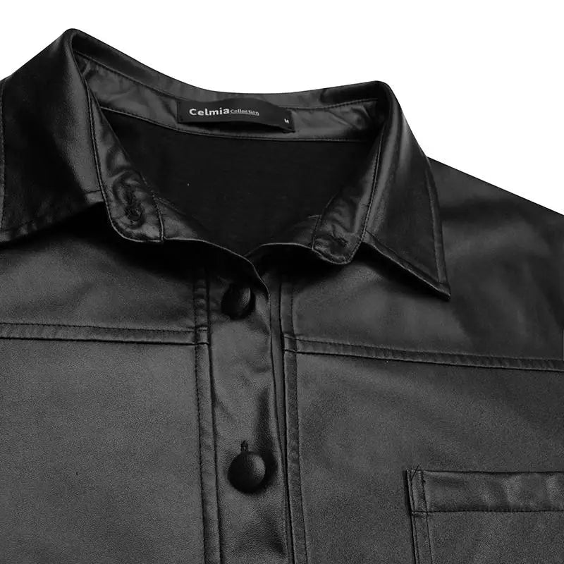 Faux Leren Top