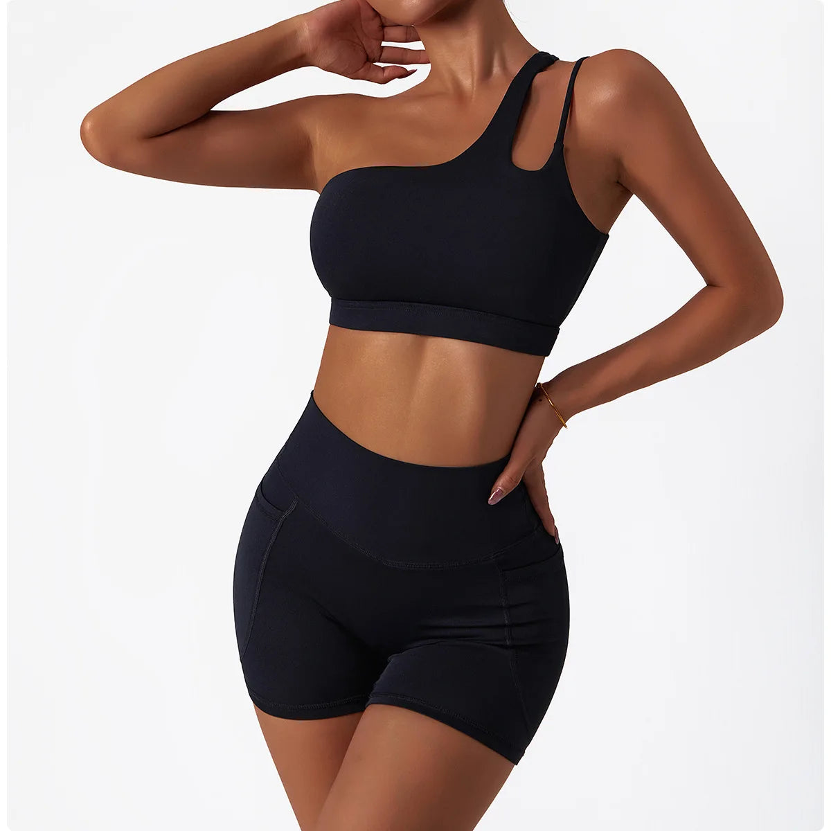 Aura Active - One-Shoulder Duo Set