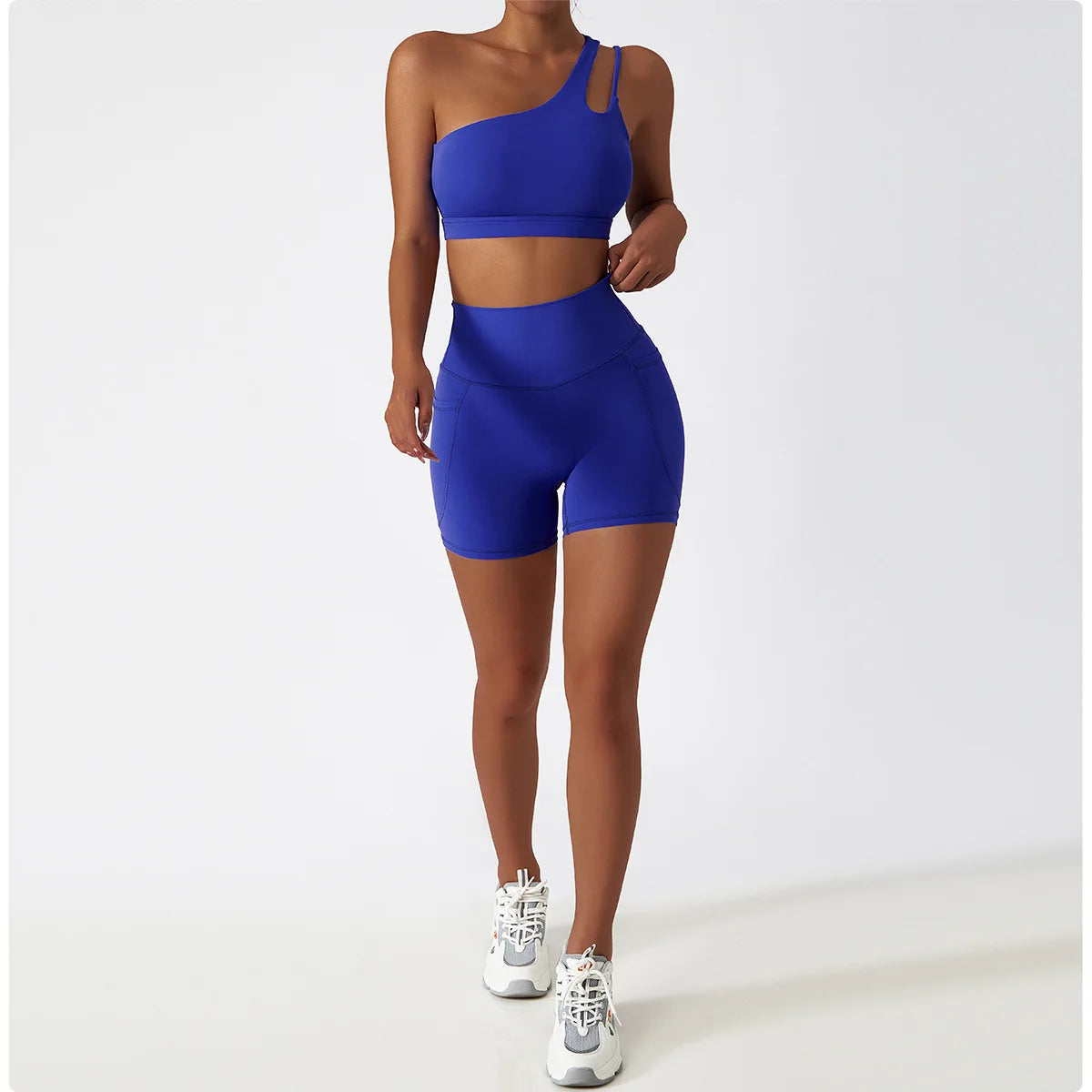 Aura Active - One-Shoulder Duo Set