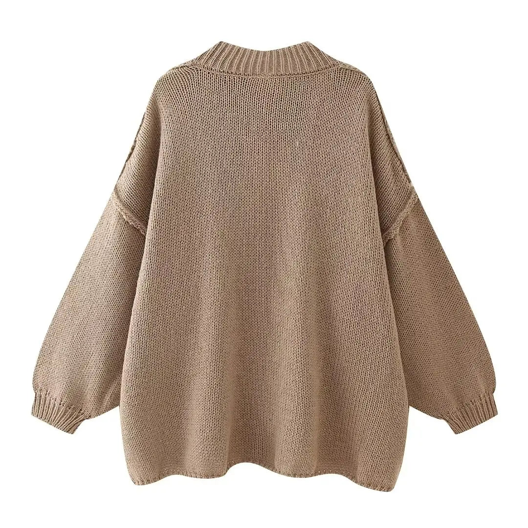 Oversized Gebreide Cardigan