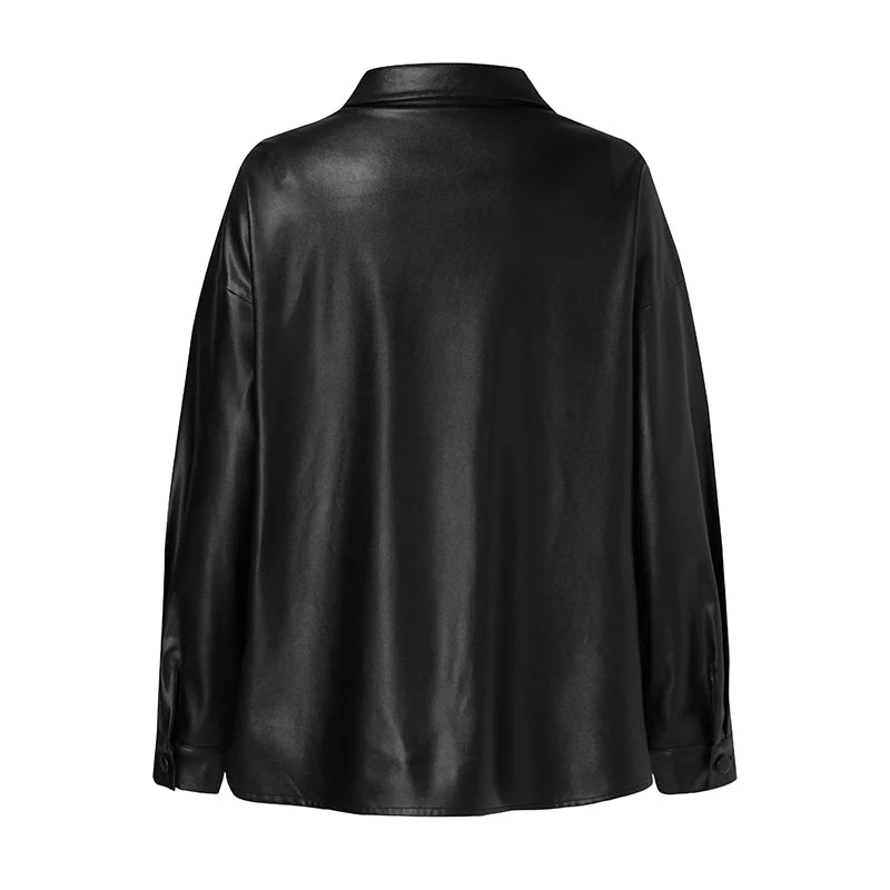 Faux Leren Top
