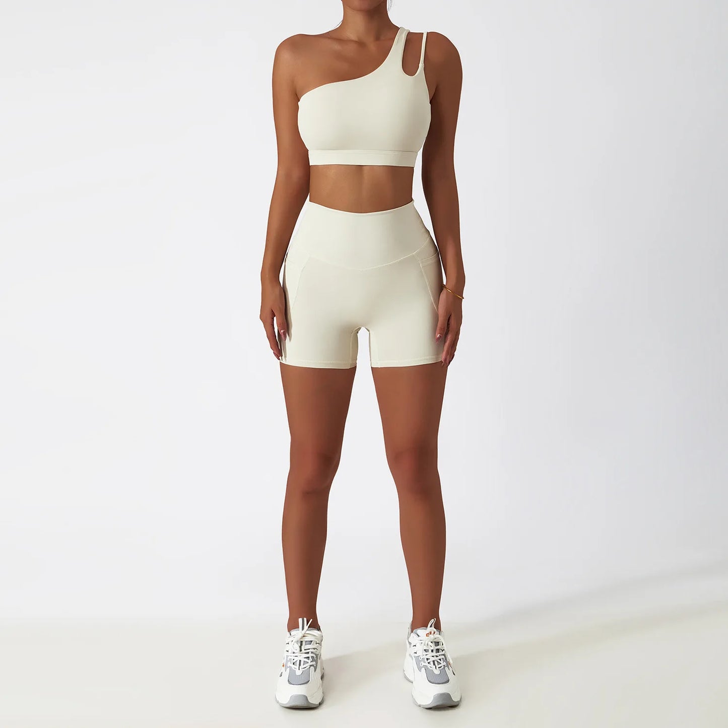 Aura Active - One-Shoulder Duo Set