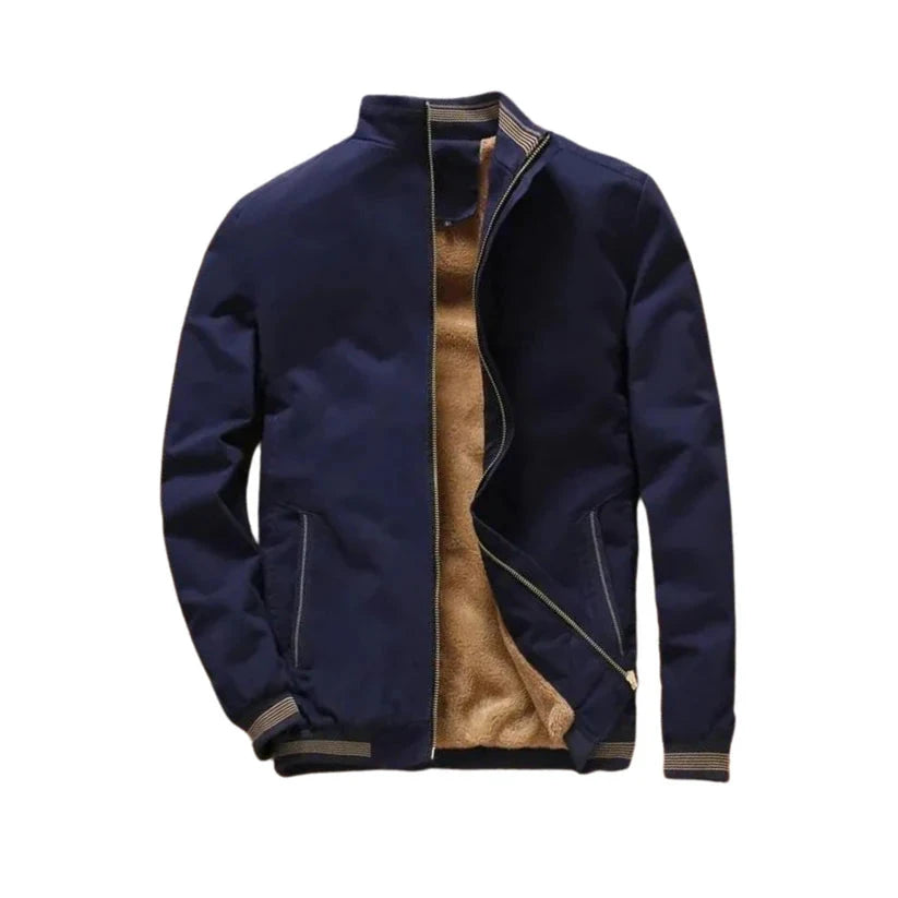 Gewatteerde fleece jas