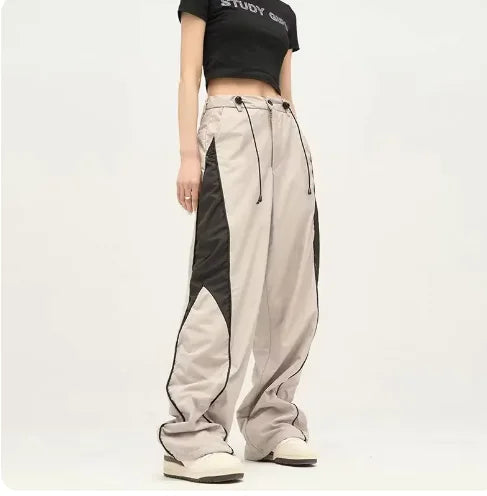 Baggy broek van parachutestof