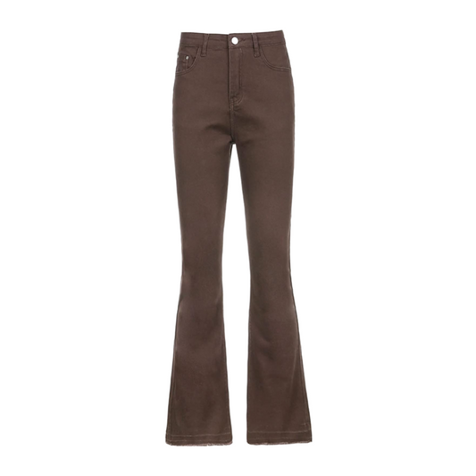 Woman High Waist Flared Jeans