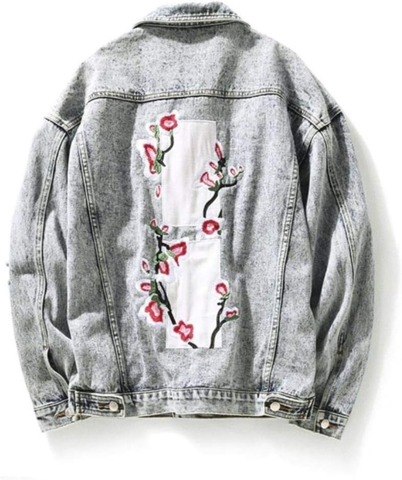 Floral Embroidered Denim Jacket
