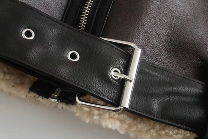 Lamb Wool Belted Jacket