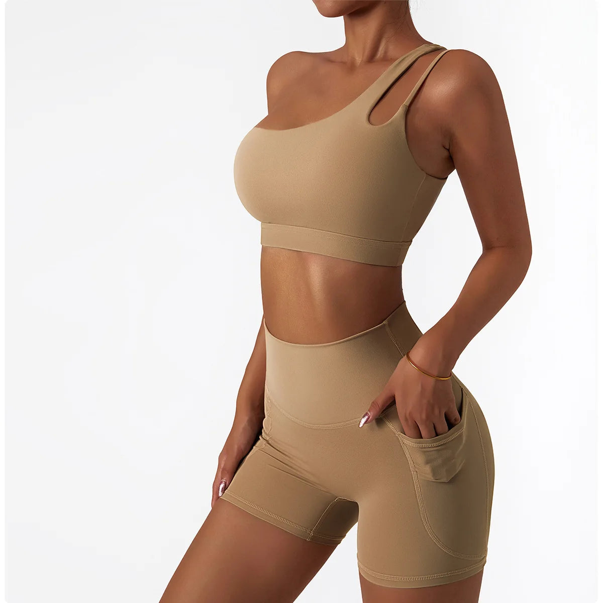 Aura Active - One-Shoulder Duo Set