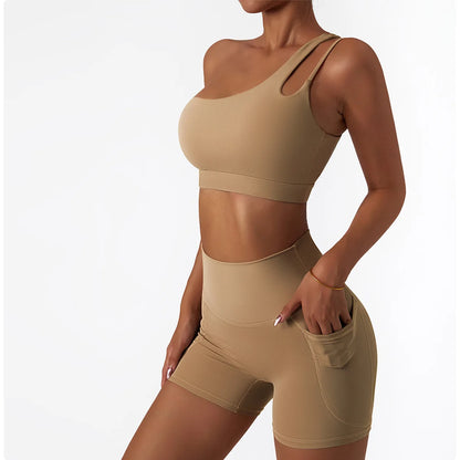 Aura Active - One-Shoulder Duo Set