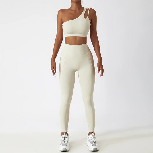 Aura Active - One-Shoulder Duo Set