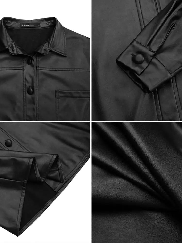 Faux Leren Top