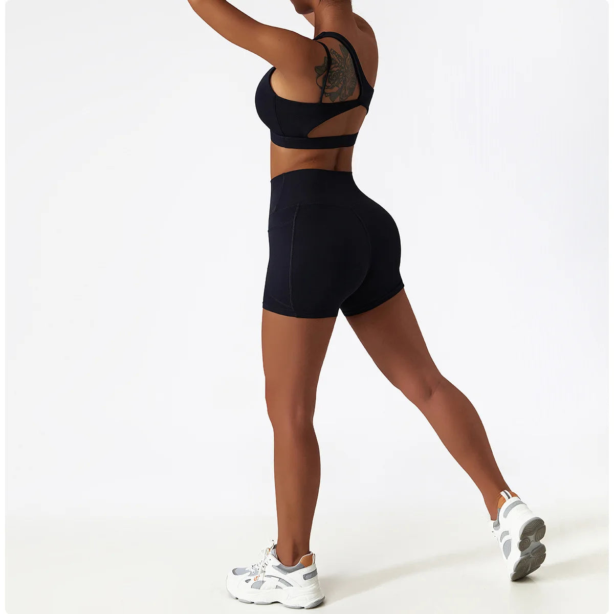 Aura Active - One-Shoulder Duo Set