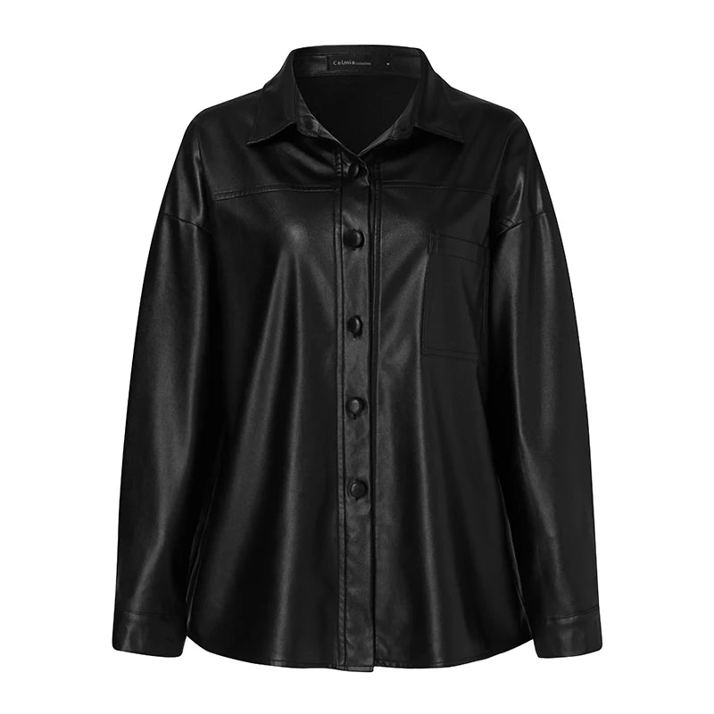 Faux Leren Top
