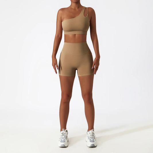 Aura Active - One-Shoulder Duo Set