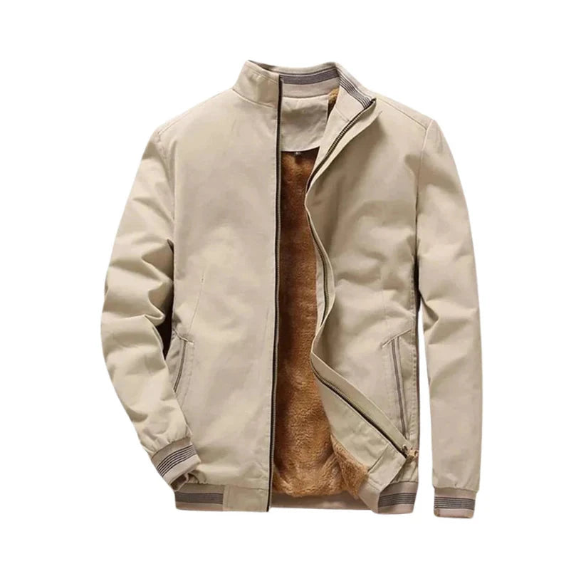 Gewatteerde fleece jas