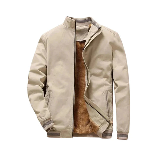 Gewatteerde fleece jas