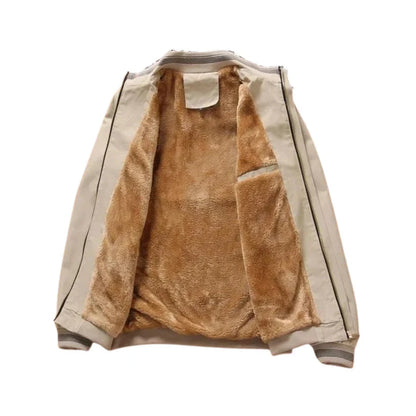 Gewatteerde fleece jas